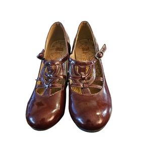 Riversoft Maryjane Ruby Red  Speckled Shoes Size 7